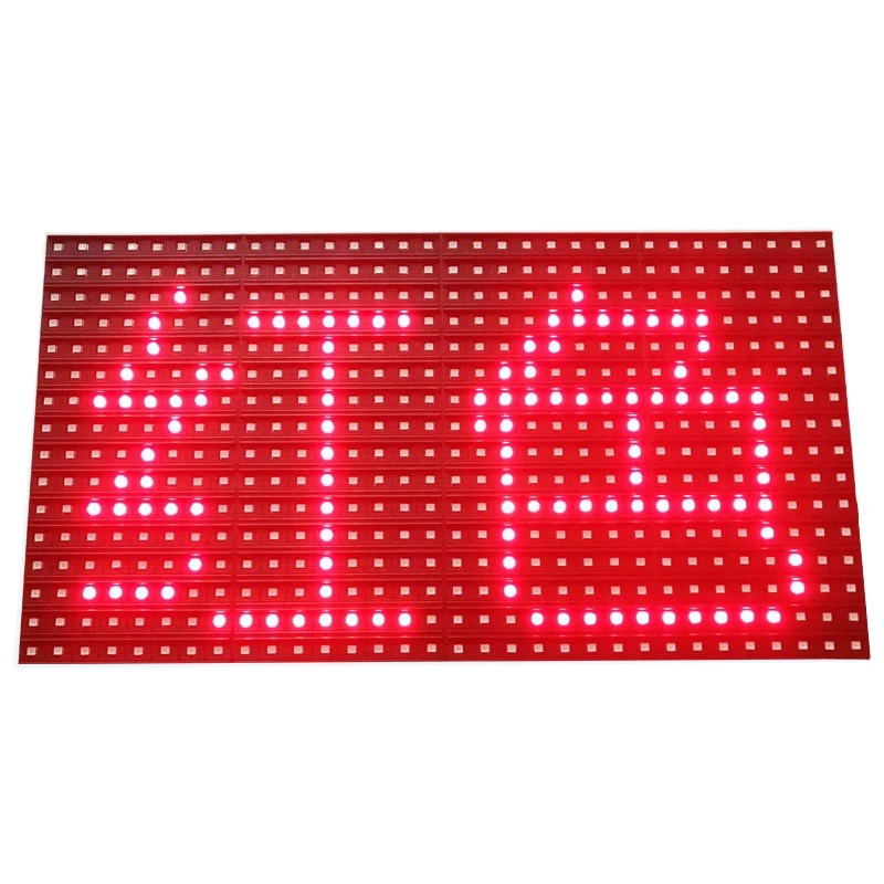 SMD P10 Красный цвет наружный светодиодный рекламный щит модуль 320*160 мм 32*16 пикселей