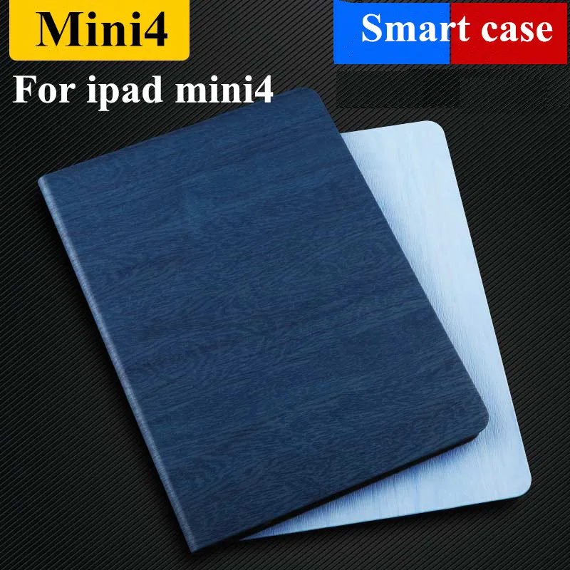 

Smart case For iPad mini4 case Ultra-thin Leather Stand Cover For Apple iPad mini 4 case Wake Up/Sleep Function free shipping