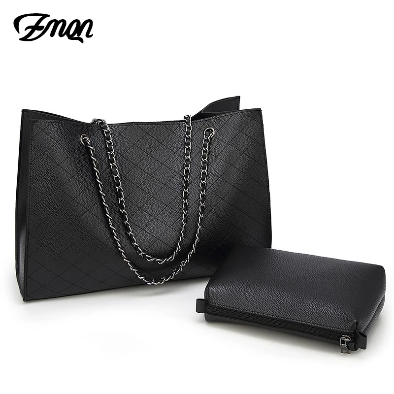  ZMQN Leather Bags For Women 2019 Luxury Handbags Women Bags Designer Big Tote Hand Bag Chain Leathe - 32910056501