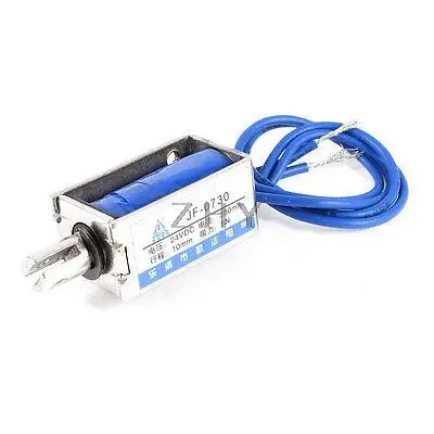 

1PC JF-0730 14x17x30 14*17*30 DC 6V DC 12V DC 24V 300mA Suction 5N Stroke 10mm Push Pull Type Open Frame Solenoid Electromagnet