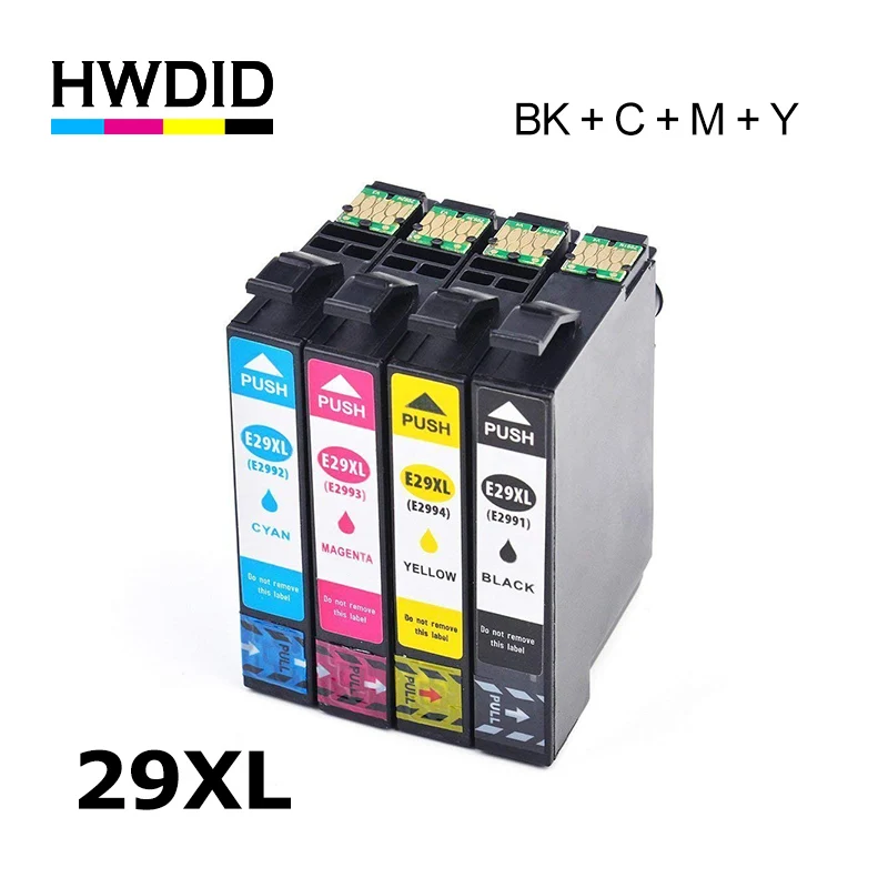 HWDID T2991 29 29xl совместимый картридж с чернилами для принтера Epson 29XL для Epson XP 235 332 432 247 442 342 345 - Цвет: 1 Sets of E29xl