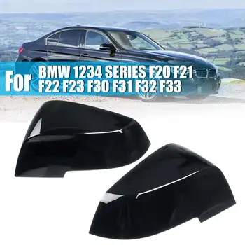 

1Pair Gloss Black Door Wing Mirror Covers For BMW 1234 SERIES F20 F21 F22 F23 F30 F31 F32 F33
