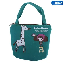 Мультфильм портмоне для Для женщин девочек кошельки из хлопка на молнии Key сумка Кошельки Кошелек держатель для карт отделение для монет мешок