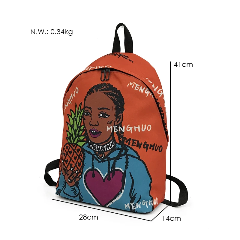 Menghuo Fresh Style Women Backpacks Full Print Bookbags 3D Backpack School Bag for Girls Rucksack Female Travel Backpack Mochila (5)