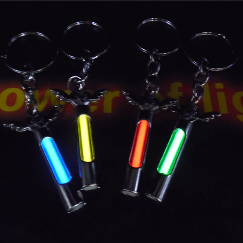 

25 Years Tritium Gas Light Metal Key Ring Key Chain Automatic Luminous Fluorescence Glow Without Energy Acrylic Anti Shock