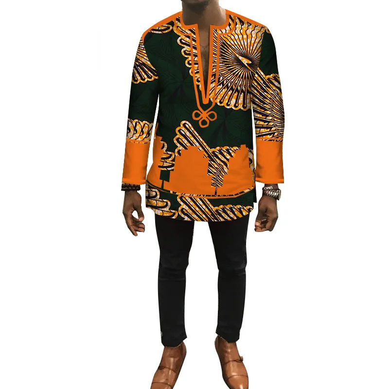 Autumn-Dashiki-African-Bazin-Riche-Mens-Top-Clothes-Patchwork-Shirts-African-Design-Clothes-Custom-Print-Shirt