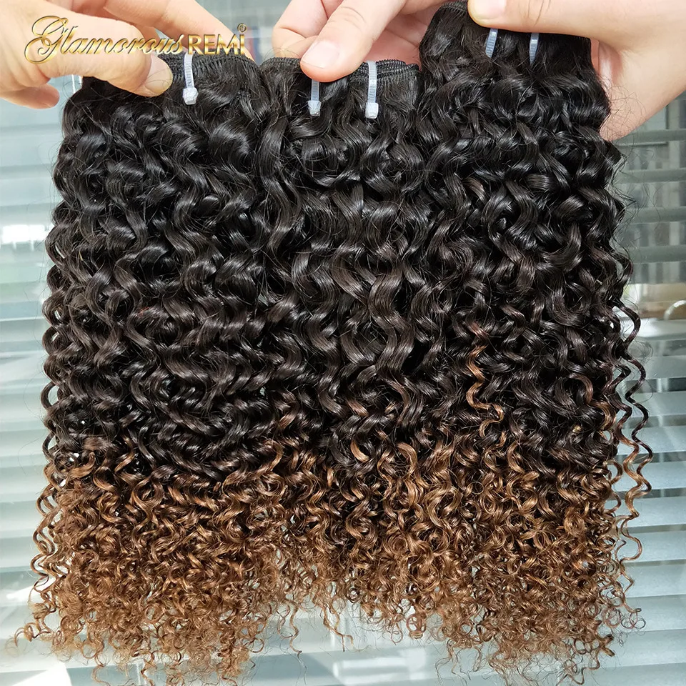 kinky curly hair 1b 4 30 bundles  (13)
