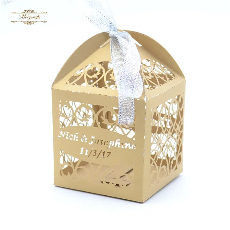Лазерная резьба конфеты на заказ индийские свадебные коробки для конфет коробка для свадебных сувениров