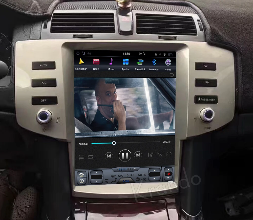 Clearance Krando Android 6.0 12.1" Tesla style Vertical screen car navigation for toyota mark x reiz 2005-2009 radio gps multimedia wifi 5
