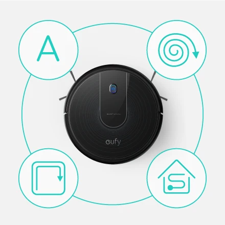 Eufy [BoostIQ] RoboVac 12, супертонкий, 1500 Pa, тихий, самозаряжающийся робот-пылесос, чистит твердые полы до ковров средней ворса