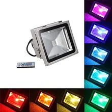 1 шт. Отражатели LED RGB Прожекторы 20 Вт 30 Вт 50 Вт потока Освещение IP65 открытый 85-265 В открытый Прожекторы+ пульт дистанционного управления пятно сад