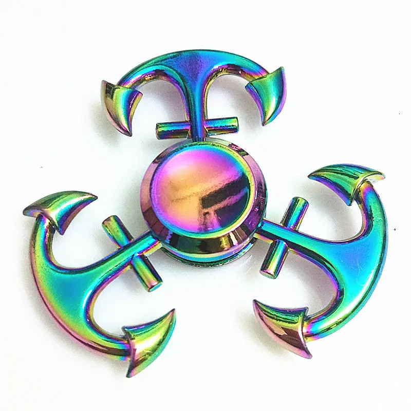 

039 high quality Fidget Spinner Metal Rainbow Dragon Hand Finger Spinners Autism ADHD Focus Anxiety Relief Stress