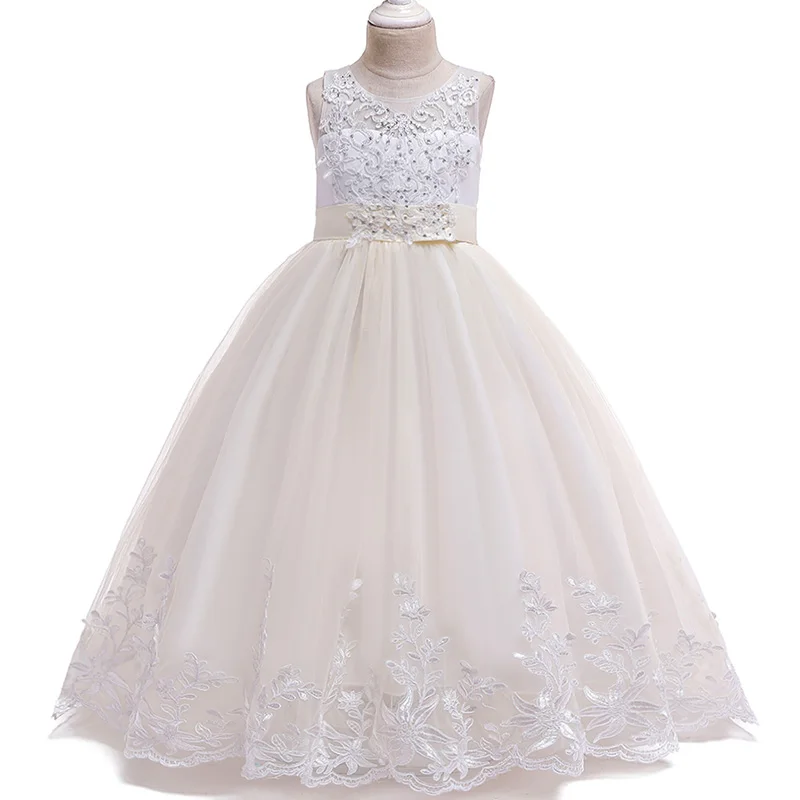 Высокое качество, вечернее платье с цветочным рисунком без хвоста для девочек, детское вечернее платье на свадьбу, день рождения, платье
