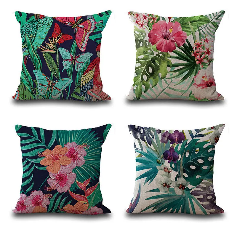 Pillow Cases Bedding 45x45 cm Pillow Cases For Wedding Vintage Flower