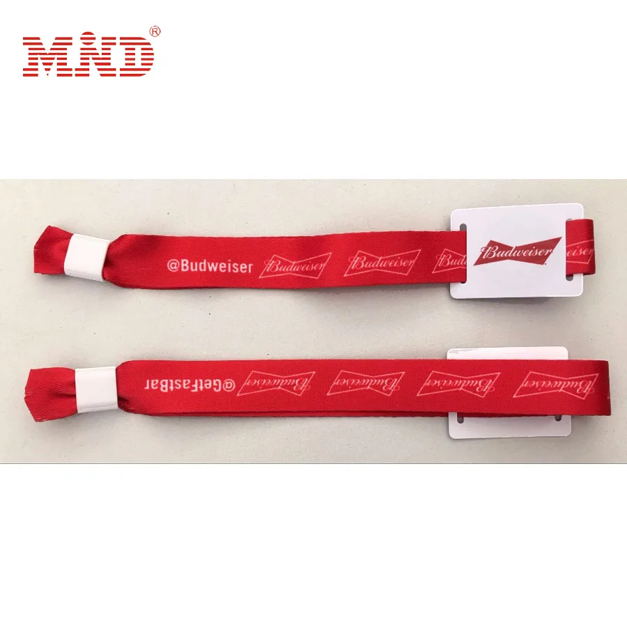 Custom Passive NFC Elastic Fabric Stretch Woven RFID Wristband/ Bracelet  for Events - China NFC213 Elastic Wristbands, Custom Printing RFID Bracelets  | Made-in-China.com