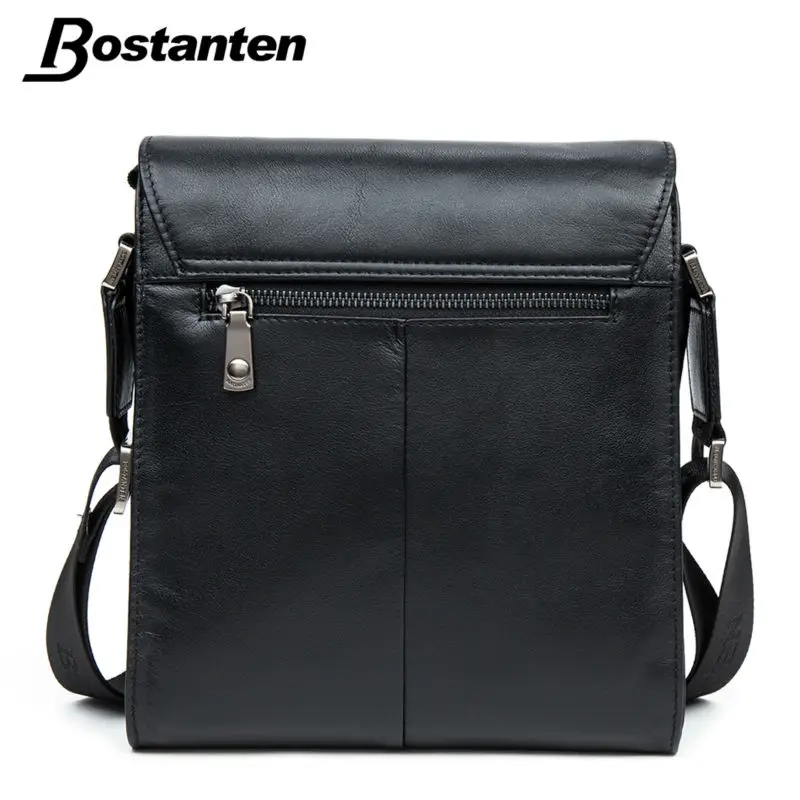 Bostanten Man Vertical Genuine Leather bag Men Messenger Business Men's Briefcase Designer Handbags High Quality Shoulder Bags