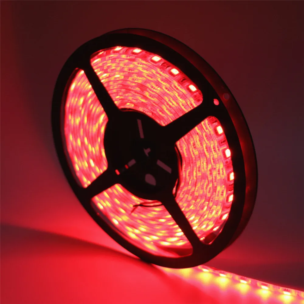 

SMD 5050 LED Strip 5M 60leds/m DC 12V Flexible Ribbon Diode Tape RGB/White/Warm White/Red/Green/Blue/Yellow LED Rope lamp light