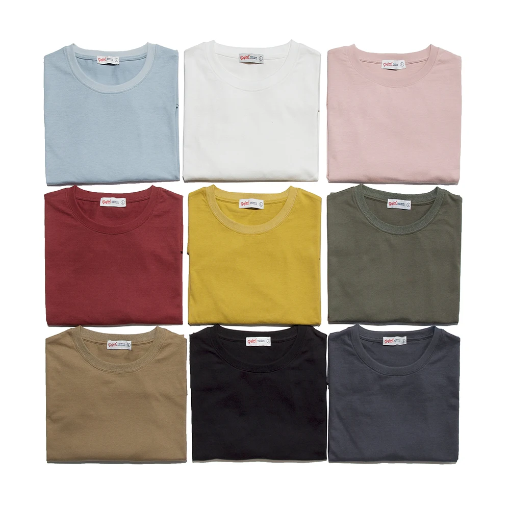 

Newest Men Cotton Worsted Tees Broadcloth Short Sleeve T-Shirts Mens Casual Tops O-neck T-Shirts -Soft Skin-friendly Breathable