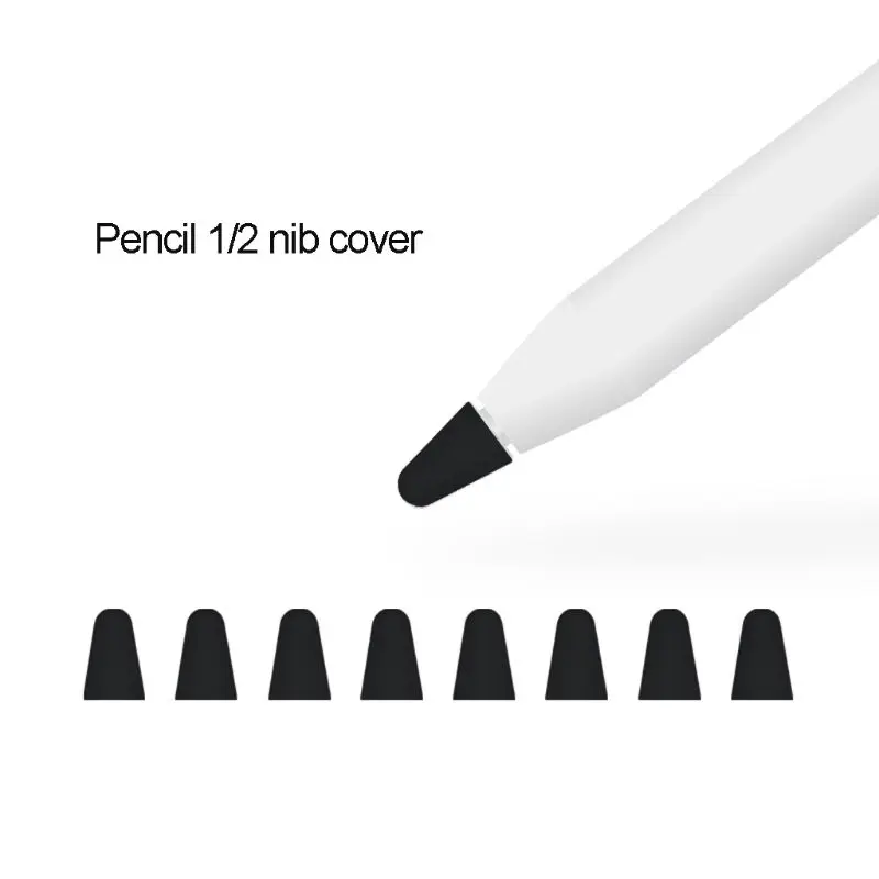 Новейший 8 шт силиконовый сменный наконечник чехол Защитный чехол для Apple Pencil 1st 2nd стилус ручка для тачскрина
