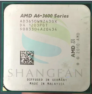 AMD A6 3600 A6 3650 A6 3650 2 6GHz 100W Quad Core CPU Processor AD3650WNZ43GX Socket