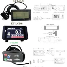 Электрический велосипед KT lcd 3 Дисплей 24 в 36 в 48 в Интеллектуальный ЖК 8 LED890 дисплей e велосипед контроллер ЖК велосипедный панели запчасти ebike