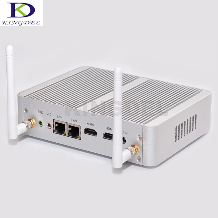 Cheap Fanless Desktop Computer Mini Pc Intel Celeron N3050 Dual Lan Dual HDMI Free WiFi Barebone Max 8G RAM 256G SSD 1TB HDD