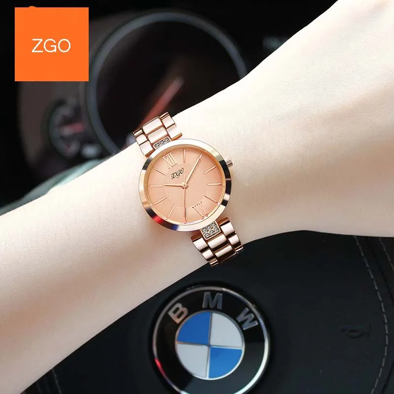 Zgo New Fashion Womens Watch Girls CasualStainless steel Band Quartz Wrist Watches Female Clocks Montre Femme Relogio Femi Zgo New Fashion Womens Watch Girls CasualStainless steel Band Quartz Wrist Watches Female Clocks Montre Femme Relogio Femi