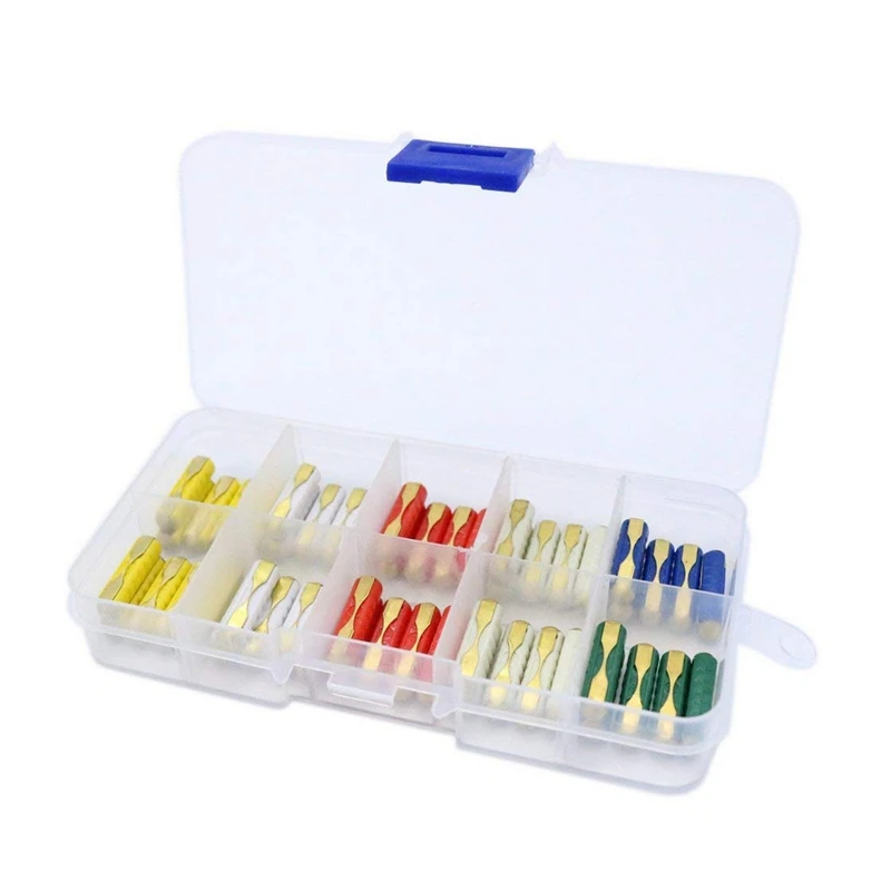 

120Pcs Gbc European German Car Blade Assortment Bakelite Copper Auto Fuse 5Amp 8Amp 16Amp 20Amp 25Amp 30Amp With Box And Fuse