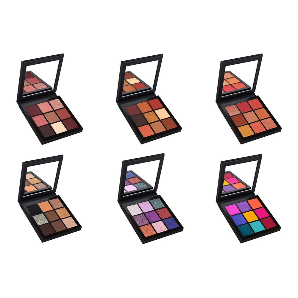 

Beauty Glazed Makeup Eyeshadow Pallete makeup brushes 9 Color Palette Make up Palette Shimmer Pigmented Eye Shadow