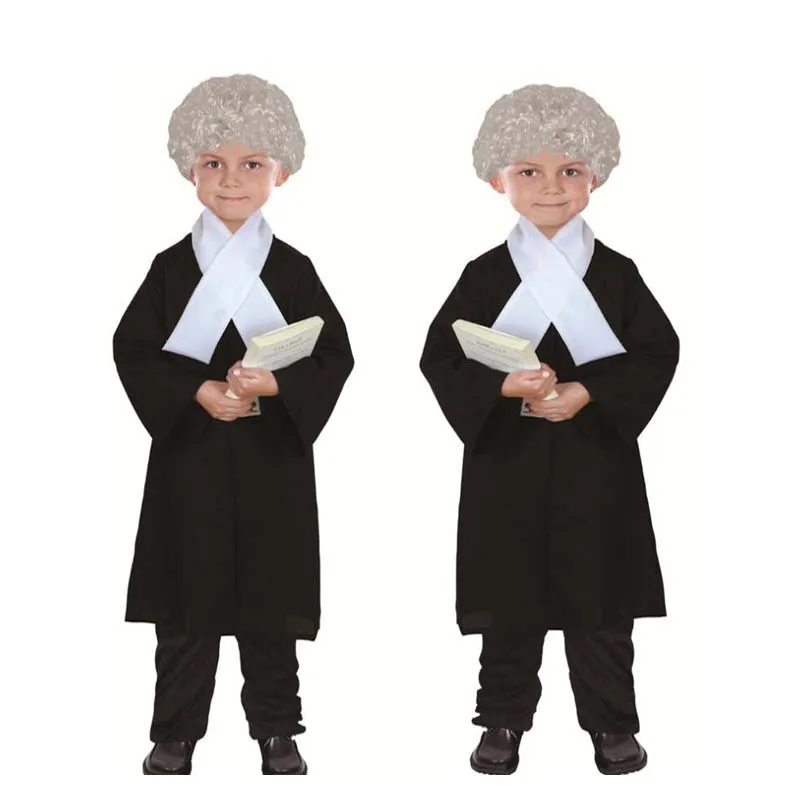 Children Pretend Costume Prop for 3-8 Years Old Cosplay Judge Clothes 