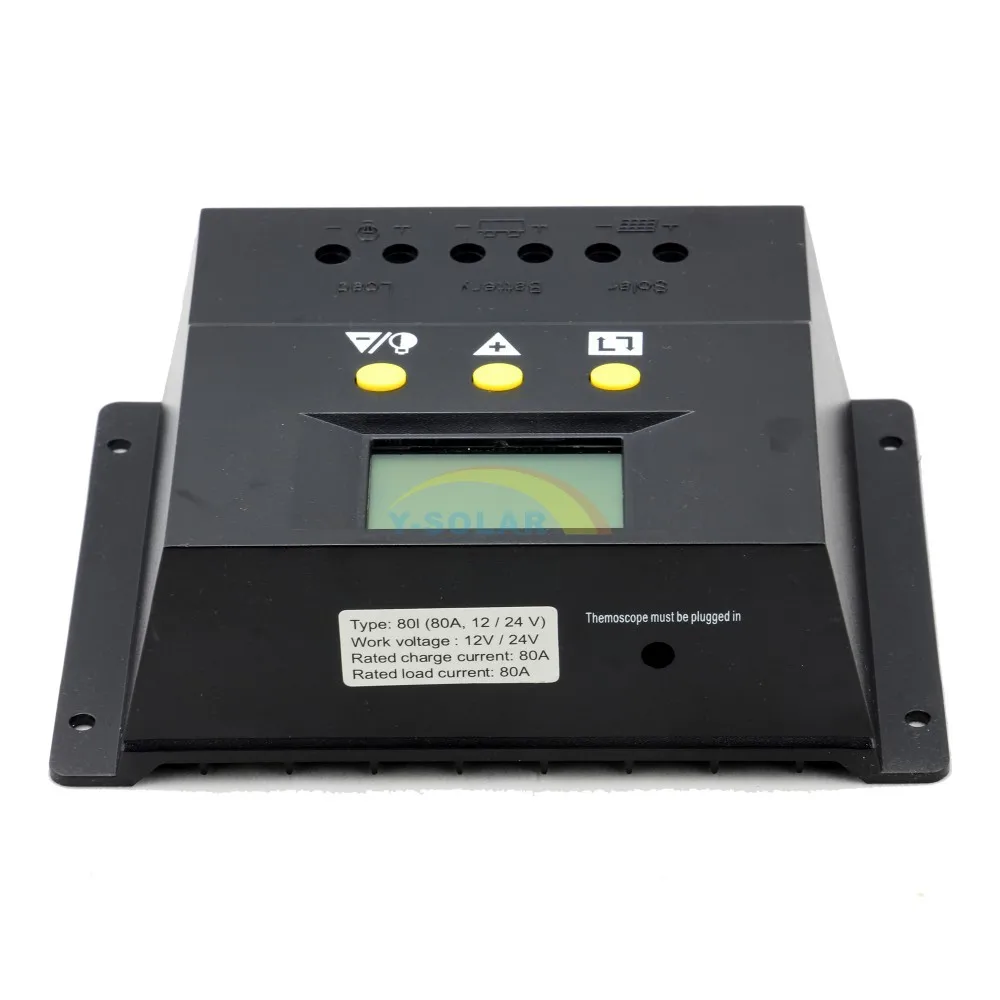 Controlador de Carga da Bateria do Painel Solar pv Sistema Casa Uso Interno Novo 80a 12 v 24 7 sistema solar casa uso interno novo