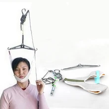 Над дверью шеи массажер шейки тягового устройства комплект шеи назад носилки Регулировка хиропрактики назад головы Массажер релаксации