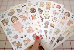 10packs/lot Новый kawaii для девочек бумаге наклейки Примечание наклейки украшения Этикетка многофункциональные супер подарок