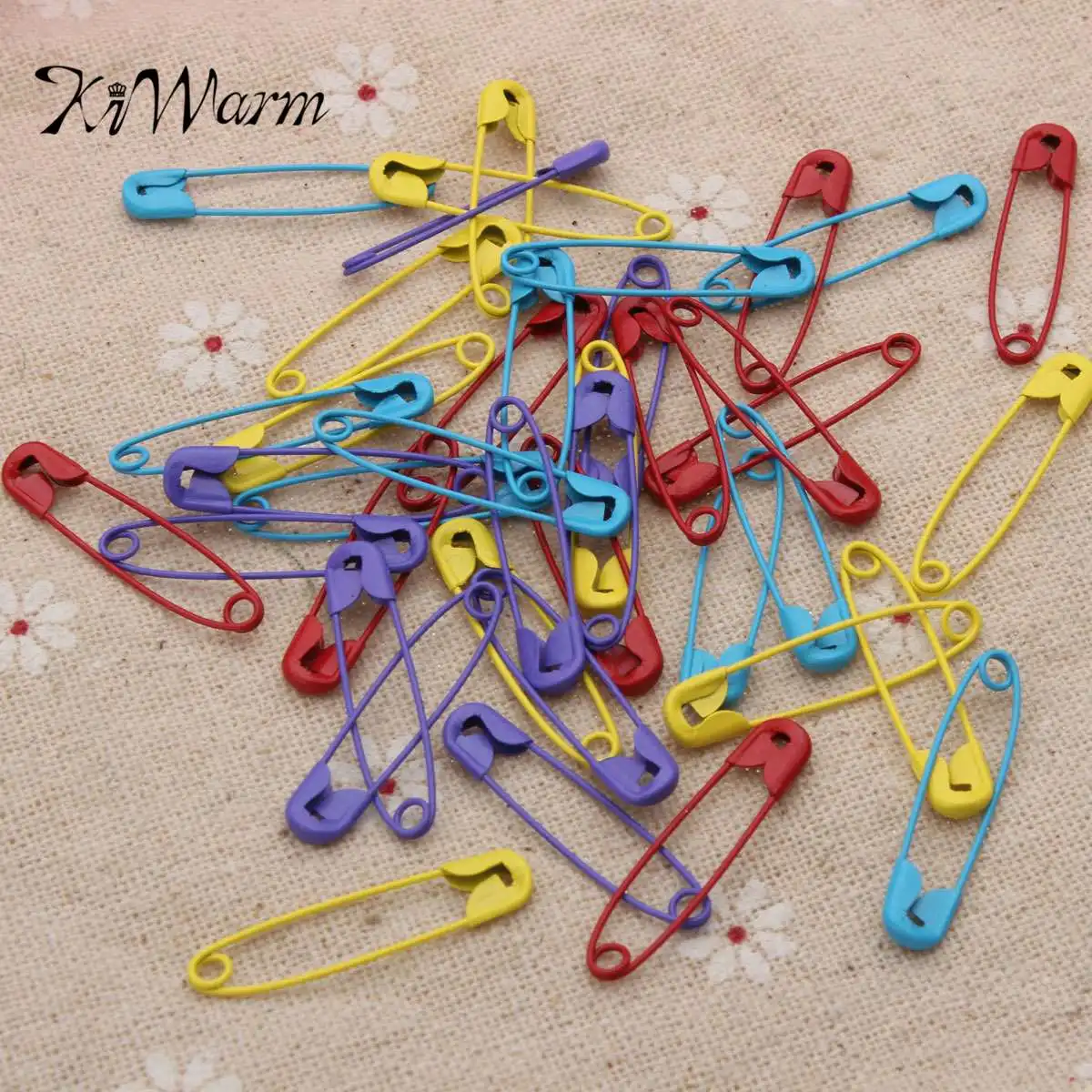 

KiWarm Useful 40Pcs 28mm Colorful Safety Sewing Pins Stitch Markers For DIY Findings Jewelry Making Decor Sewing Accessories