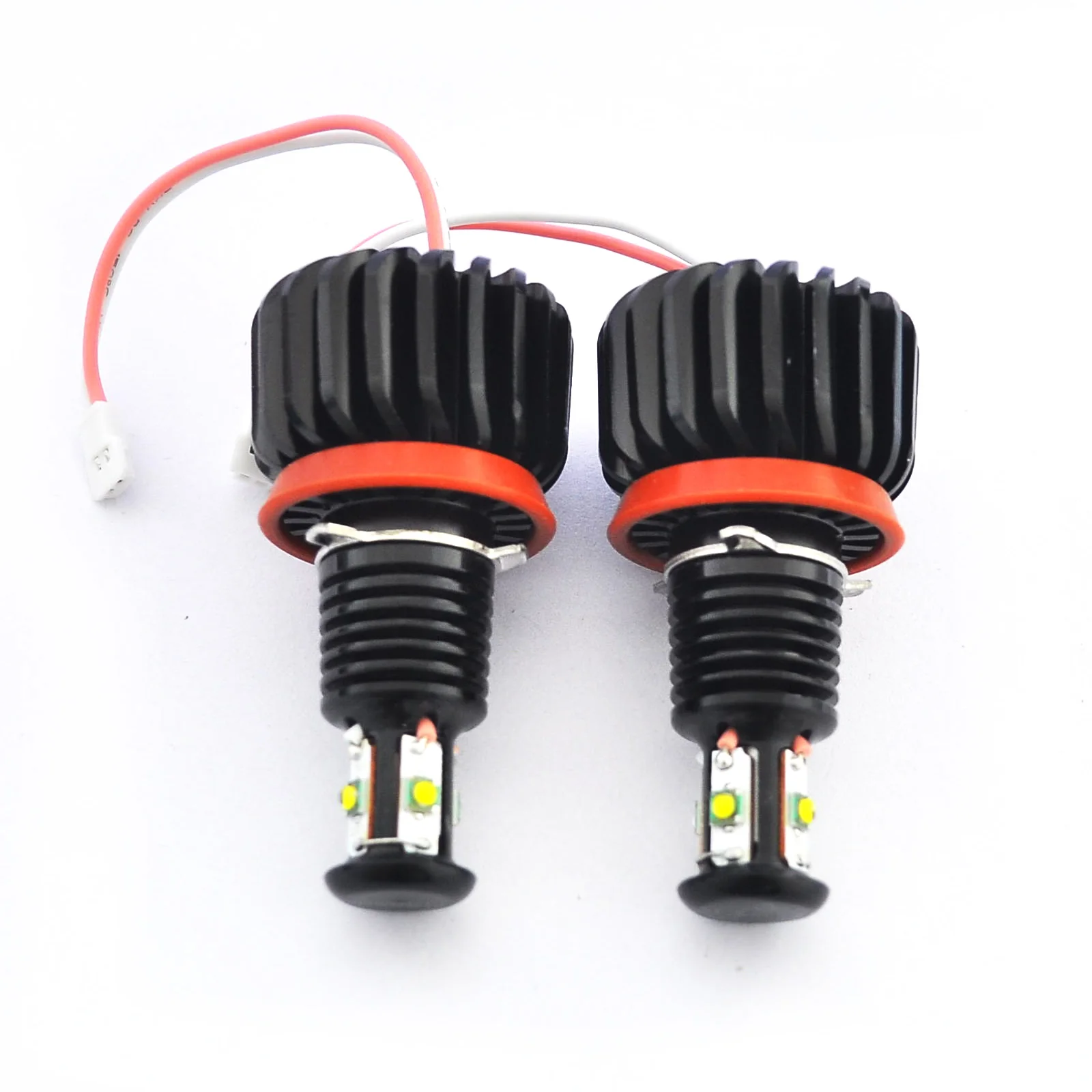 

1pair Car H8 H11 No Error Angel Eyes Halo Ring Marker Car LED Light 6000K White For BMW