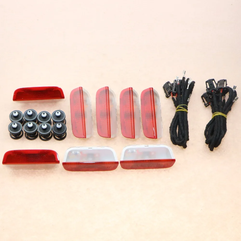 2 SetOEM Origin Door Warning Light font b interior b font LAMP LIGHTS Cable WIRE For