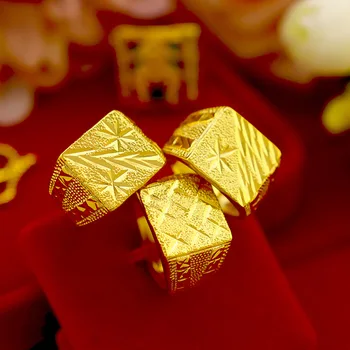 

Jewelry & Accessories, Fashion Jewelry Rings. Pure copper gold-plated ring for men