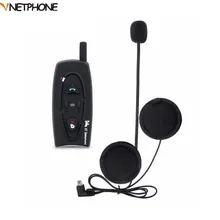Motorcycle Helmet Intercom Wireless Headphones for 2 Riders VNETPHONE 500M BT Bluetooth Motorbike Helmet Intercom Interphone vnetphone v2 1200m bluetooth motorcycle helmet interphone 2 riders bt walkie talkie for skiing cycling helmet