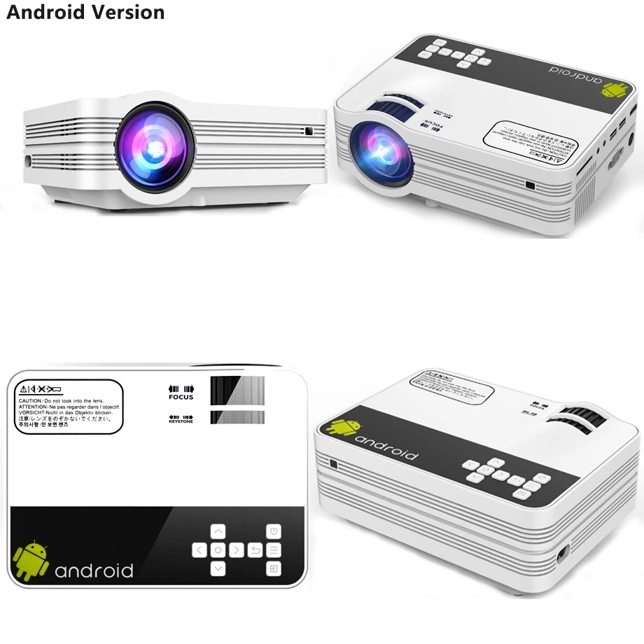 wifi projector Smartldea UB10 Mini Android 6.0 WiFi HD Home Projector Portable Multimedia LED Proyector with USB HD-in VGA SD AV Video Beamer cheap projector