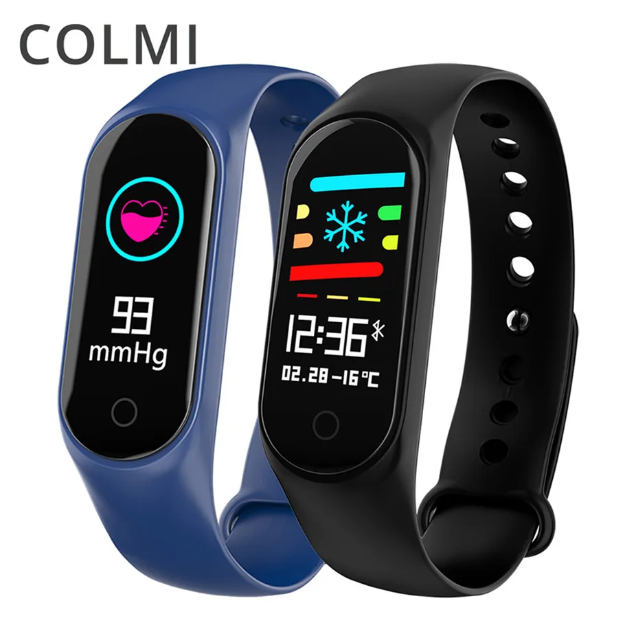 COLMI M3S Smart Fitness Bracelet Color Screen IP67 Waterproof Heart Rate Tracker Blood Pressure Sport Watch Band For Men Women