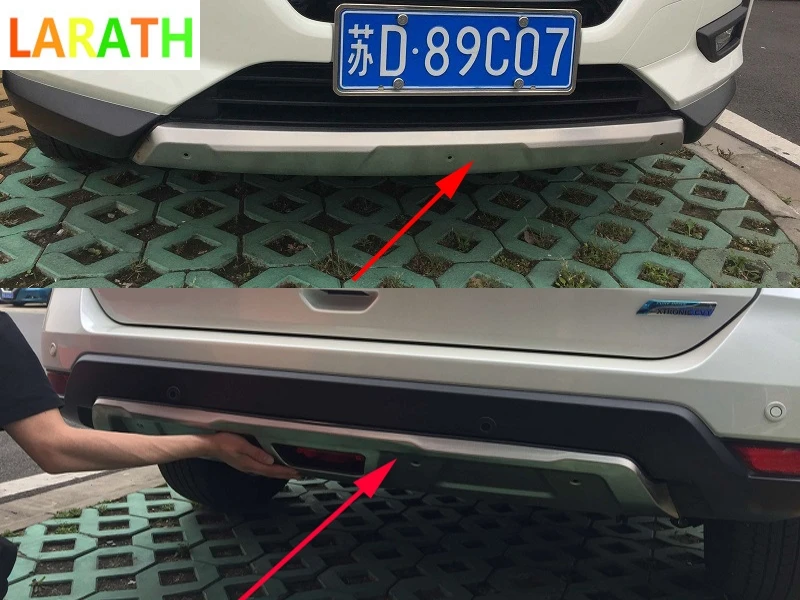 2 шт./компл. для Nissan X-Trail T32 2017 2018 Нержавеющая сталь передний и задний бамперы
