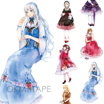 

NEW High-Quality Special Ink Lolita Girls Japanese Decorative Adhesive DIY Masking Paper Washi Tape Label Stickers Diary Gift