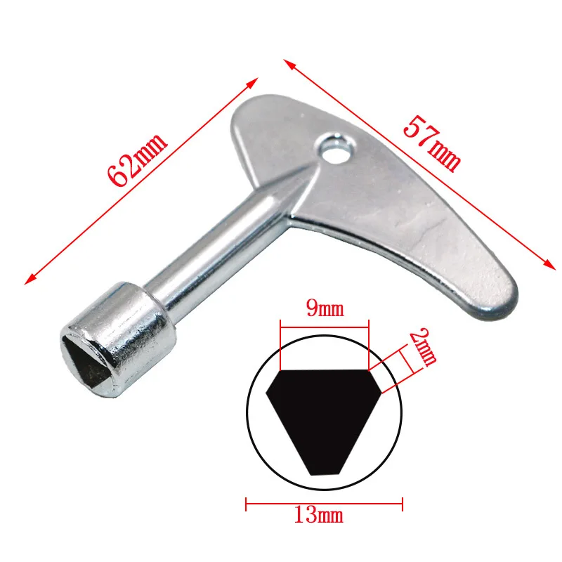 Single Inner Triangular Key Elevator Key Subway High-Speed Rail Inner Triangle Water Meter Valve Key