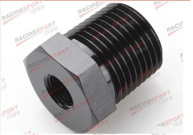 3/8 ''Мужской ДНЯО 1/4'' NPT Женский адаптер установки Алюминий - Цвет: AD45003-BLACK