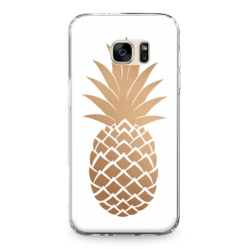 Для Samsung Galaxy S5 S6 S7 Edge S8 S9 S10 Plus S10e Grand Prime Note 4 5 8 9 задняя крышка тропические фрукты
