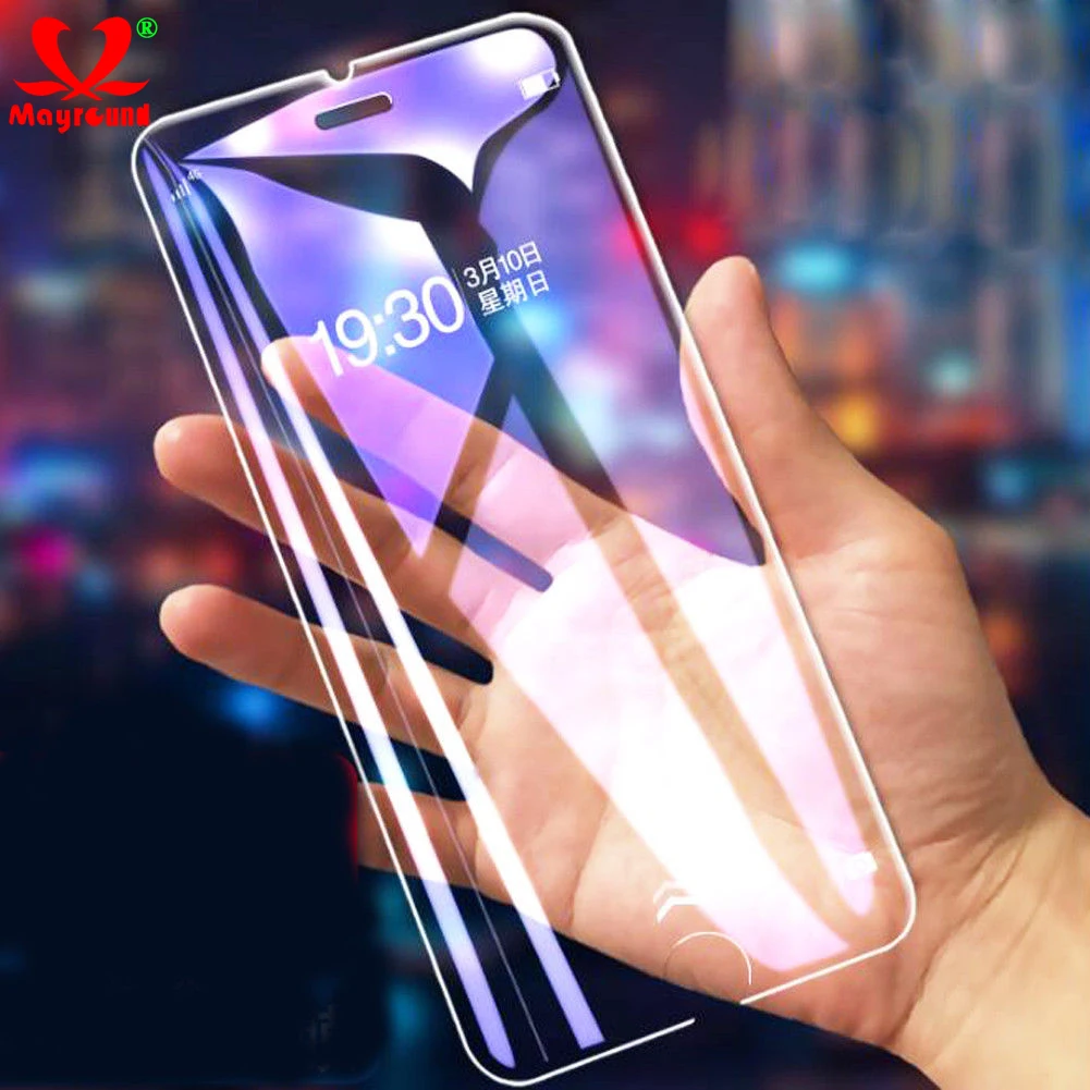 Mayround чехол с зеркальным эффектом закаленное стекло для iPhone XS Max XR 8 7 Plus X 6S 6