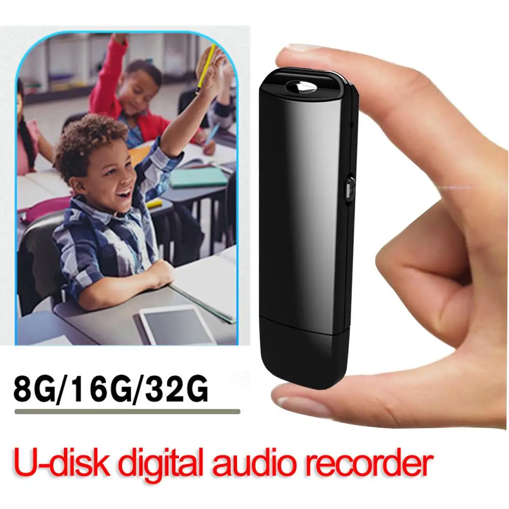

Small Digital Voice Recorder USB Flash Drive 8GB/16GB/32G Professional Voice Activated Voice Recorder Pen U Disk Audio Recorder