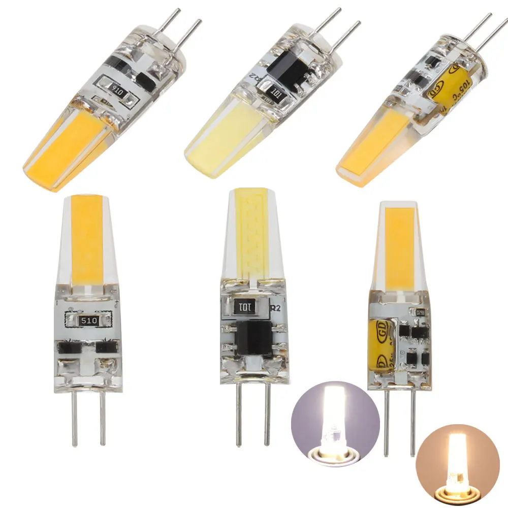 Ampoule Led 7w Cob G4 En Cristal, Ampoule Led 220v Ac/dc 12v
