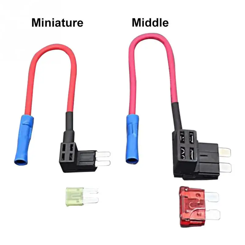 5 шт., 12 V-24 V автомобильный предохранитель добавить-a-circuit TAP адаптер Micro/Mini/Стандартный ATM, APM лезвие авто держатель предохранителя