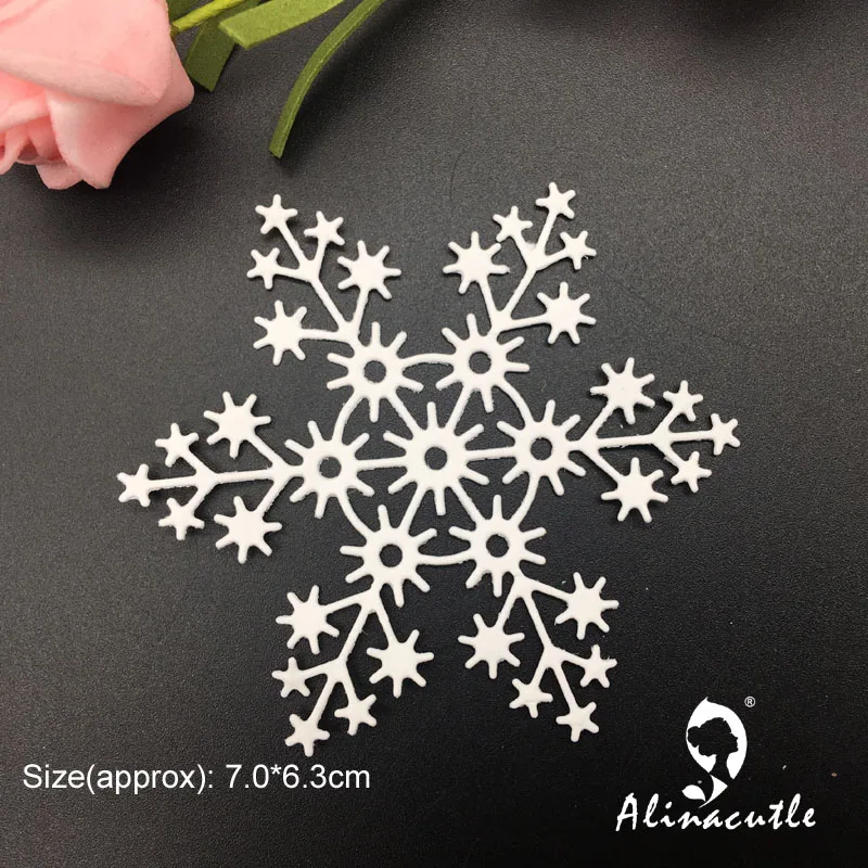 Die Cut Metal Cutting Winter Snowfalkes Alinacraft Scrapbook Album Papercraft Handmade Card Stencil Art Cutter Punch Die
